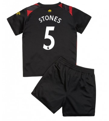 Manchester City John Stones #5 babykläder Bortatröja barn 2022-23 Korta ärmar (+ Korta byxor)